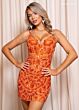 Rachel Allan 40422 Lace-Up Back Embellished Dress