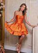 Rachel Allan 40470 Bow Back Strapless Dress