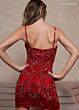 Rachel Allan 40471 Plunging Neckline Embellished Dress