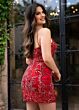 Rachel Allan 40471 Plunging Neckline Embellished Dress