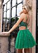 Rachel Allan 40477 Beaded Top Two Piece Dress