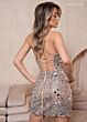 Rachel Allan 40480 Cut Glass Lace-Up Dress