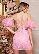 Rachel Allan 40482 Detachable Sleeves Corset Dress