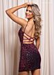 Rachel Allan 40500 Strappy Back Embellished Dress