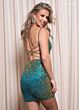 Rachel Allan 40500 Strappy Back Embellished Dress