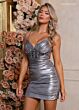 Rachel Allan 40506 Embellished Bodice Metallic Dress