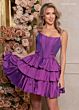 Rachel Allan 40507 Layered Skirt Corset Dress