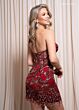 Rachel Allan 40510 Fringe Hem Embellished Dress