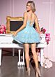 Rachel Allan 40527 Detached Sleeves Ruffle Skirt Dress