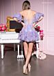 Rachel Allan 40527 Detached Sleeves Ruffle Skirt Dress