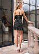 Rachel Allan 40528 Bow Applique Sweetheart Neck Dress