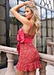 Rachel Allan 40528 Bow Applique Sweetheart Neck Dress