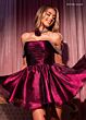 Rachel Allan 40636 Pleated Bodice Off The Shoulder Dress