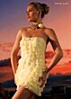 Rachel Allan 40668 Beaded Choker Strapless Ruffle Dress