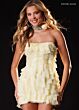 Rachel Allan 40668 Beaded Choker Strapless Ruffle Dress