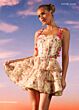Rachel Allan 40674 Layered Skirt Floral 2-Piece Dress