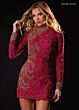 Rachel Allan 40692 Long Sleeves Exposed Back Dress