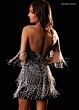 Rachel Allan 40706 Off The Shoulder Fringe Dress