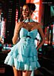 Rachel Allan 40707 Layered Skirt 3D Rosettes Strapless Dress