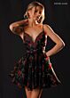 Rachel Allan 40711 Cutout Back Spaghetti Straps Floral Dress