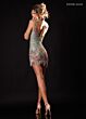 Rachel Allan 40715 Beaded Choker Multi-Strap Embellished Dress