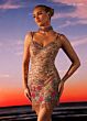 Rachel Allan 40715 Beaded Choker Multi-Strap Embellished Dress