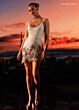 Rachel Allan 40715 Beaded Choker Multi-Strap Embellished Dress