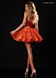 Rachel Allan 40722 Tiered Skirt Two-Tone Strapless Dress