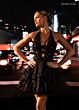 Rachel Allan 40727 Halter Neckline Ruffle Skirt Lace-Up Dress