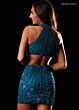 Rachel Allan 40736 Cutout Back High Neck Embellished Dress