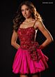 Rachel Allan 40748 Embellished Bodice Sheer Sides Dress
