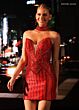 Rachel Allan 40760C Beaded Choker Plunging Neckline Dress