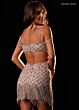 Rachel Allan 40764C Fringe Hem Multi-Strap Embellished Dress