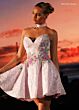 Rachel Allan 40774 Strapless Sweetheart Neckline Embroidered Dress