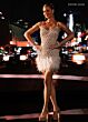 Rachel Allan 40776 Feather Hem Back Bow Embellished Dress