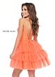 Rachel Allan 40035 Layered Skirt Ruched Bodice Dress
