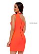 Rachel Allan 40087 High Neck Mini Slit Dress