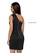 Rachel Allan 40087 High Neck Mini Slit Dress
