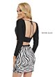 Rachel Allan 40117 Zebra Beadwork 2 Piece Dress
