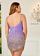 Rachel Allan 40165 Dolphin Hem Ombre Sequin Dress