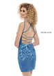 Rachel Allan 40171 Strappy Back Geometric Dress