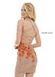 Rachel Allan 40171 Strappy Back Geometric Dress