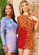 Rachel Allan 40181 One Sleeve Embellished Dress