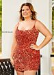 Rachel Allan 40183 Spaghetti Straps Sequin Dress