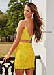 Rachel Allan 40199 Fringe Skirt Two Piece Sequin Dress