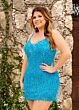 Rachel Allan 40199 Fringe Skirt Two Piece Sequin Dress