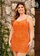 Rachel Allan 40199 Fringe Skirt Two Piece Sequin Dress