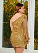 Rachel Allan 40201 Fringe Sleeve Sequin Dress