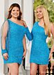 Rachel Allan 40201 Fringe Sleeve Sequin Dress