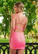 Rachel Allan 40210 Multi Cutout Strappy Back Dress